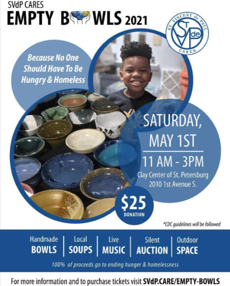 Event flyer for Empty Bowls