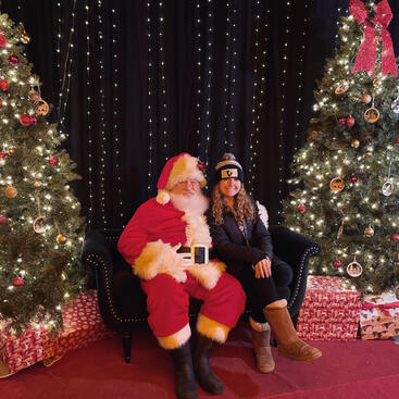 Santa meet and greet space as part of the Christmas Chinese Lantern Festival