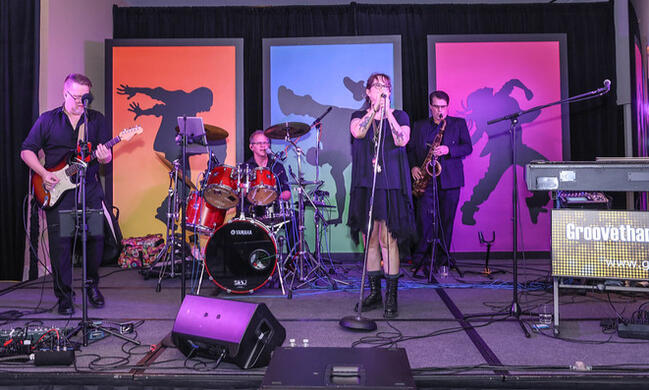 Live band at after-party