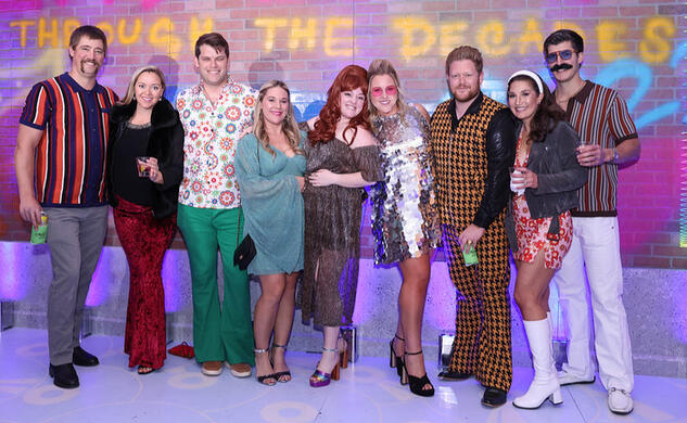 Guests dressed for the theme