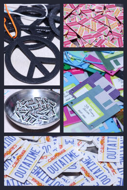 A 3D printing company sponsored the giveaways and created custom key rings and pendants