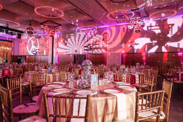 70&#39;s disco inspired ballroom