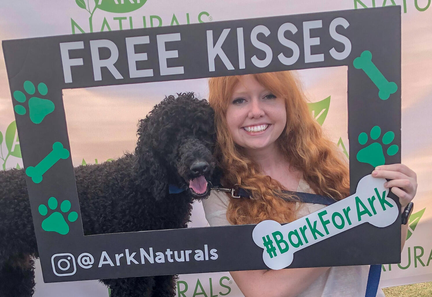 Posing with a &quot;photo frame&quot; I created for social media