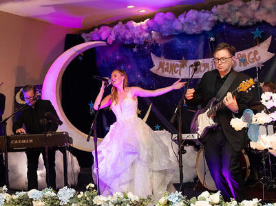 The band playing at the after-party