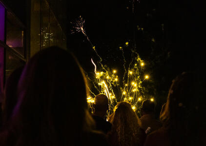 The fireworks after-party show to celebrate exceeding our goal